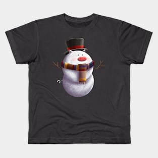 Snow Pig Kids T-Shirt